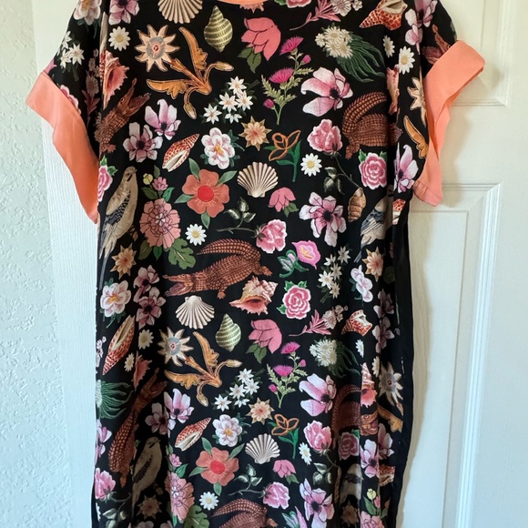 100% Silk Emma Cook Caftan Dress - Picture 3 of 4